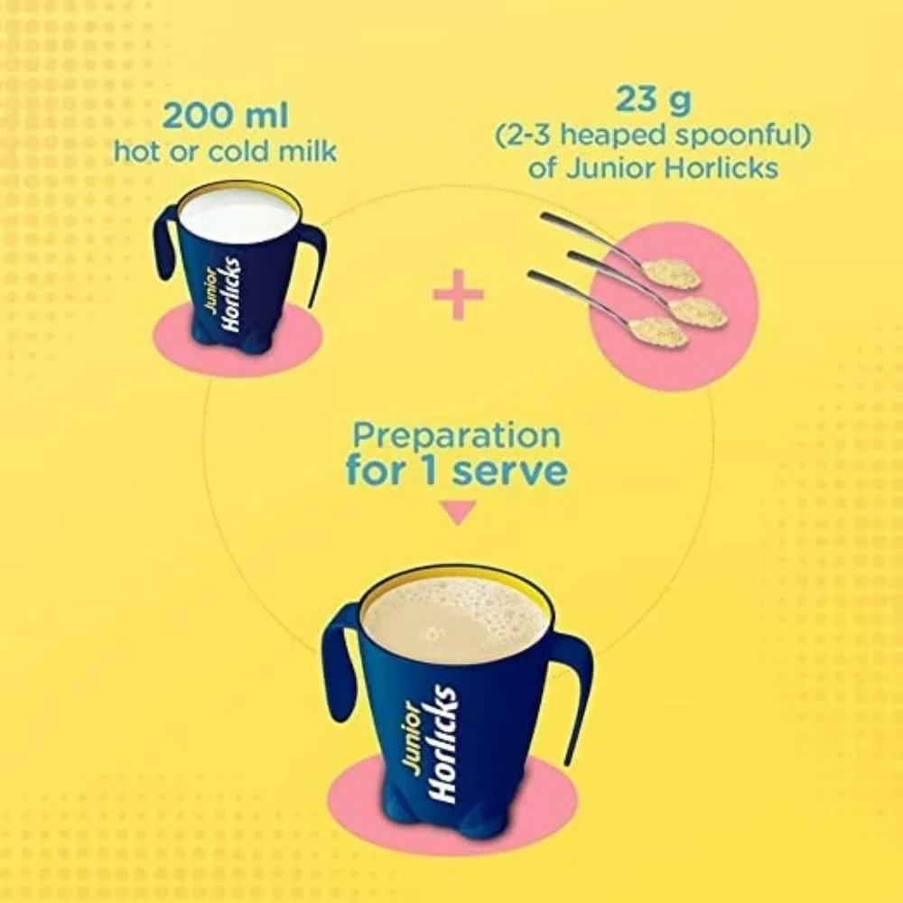 Junior Horlicks (1 to 6 Years) - Vanilla Flavor, 500 g-2.webp
